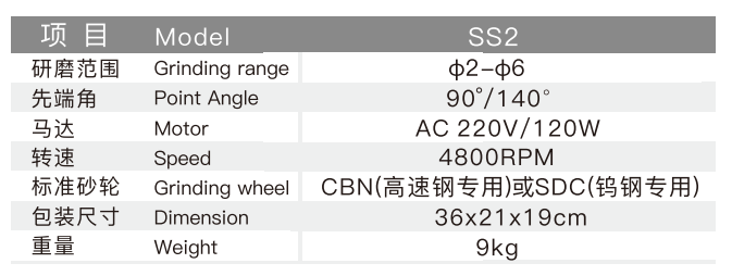 TX-SS2 DRILL BIT RE-SHARPENER